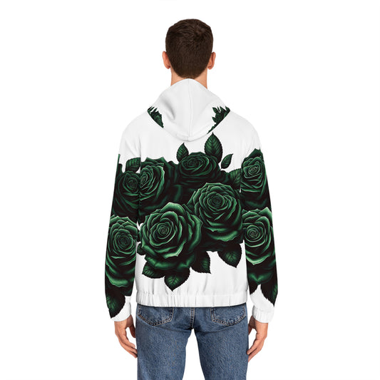 ROSES ARE GREEN-Men's Full-Zip Hoodie