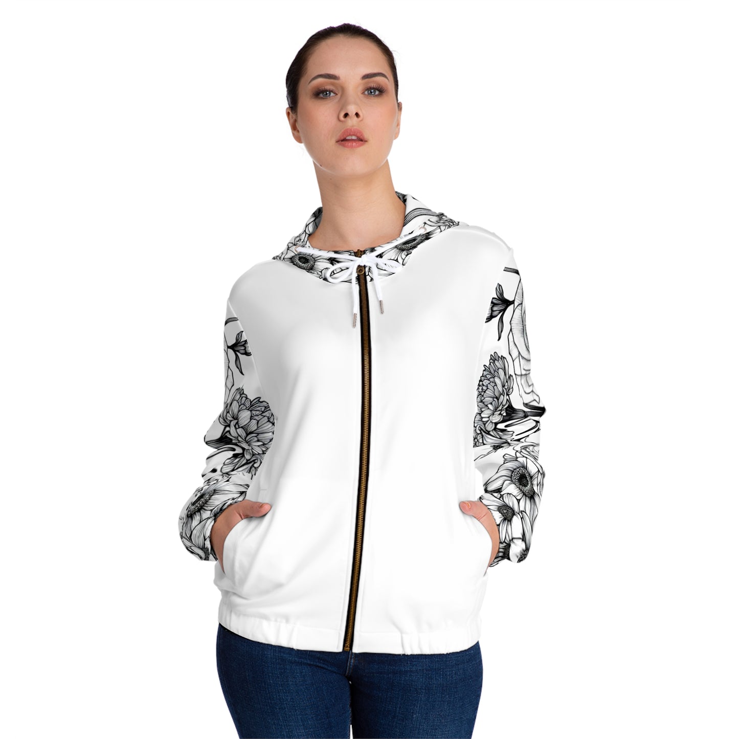 FLOWERS Women’s Full-Zip Hoodie